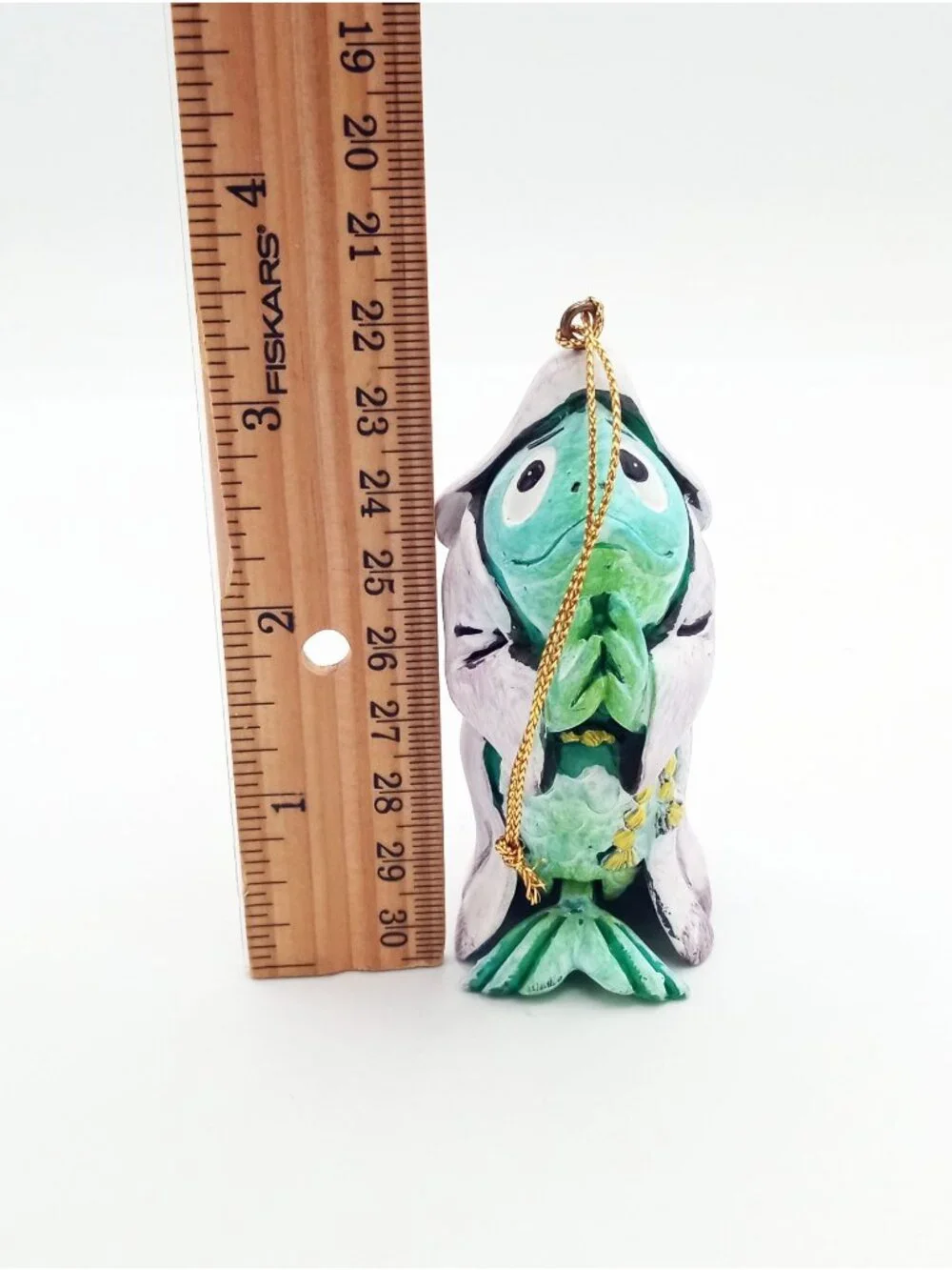Holy Mackerel Fish Ornament Monk Friar 3.5